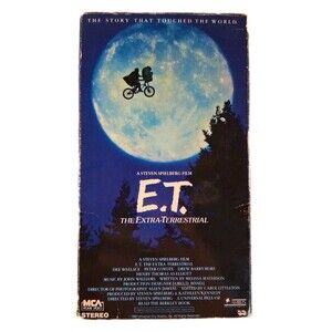 1982 E.T. The Extra Terrestrial. A Steven Spielberg Film VHS